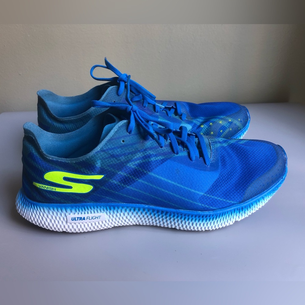 NWT! Skechers Go Run Horizon Vanish Blue Athletic Running Shoes Size: US 8.5